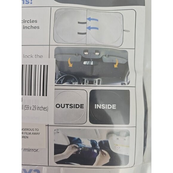 Econour Windshield Sun Shade Circles NEW HS-PO-4011 - Picture 5 of 5